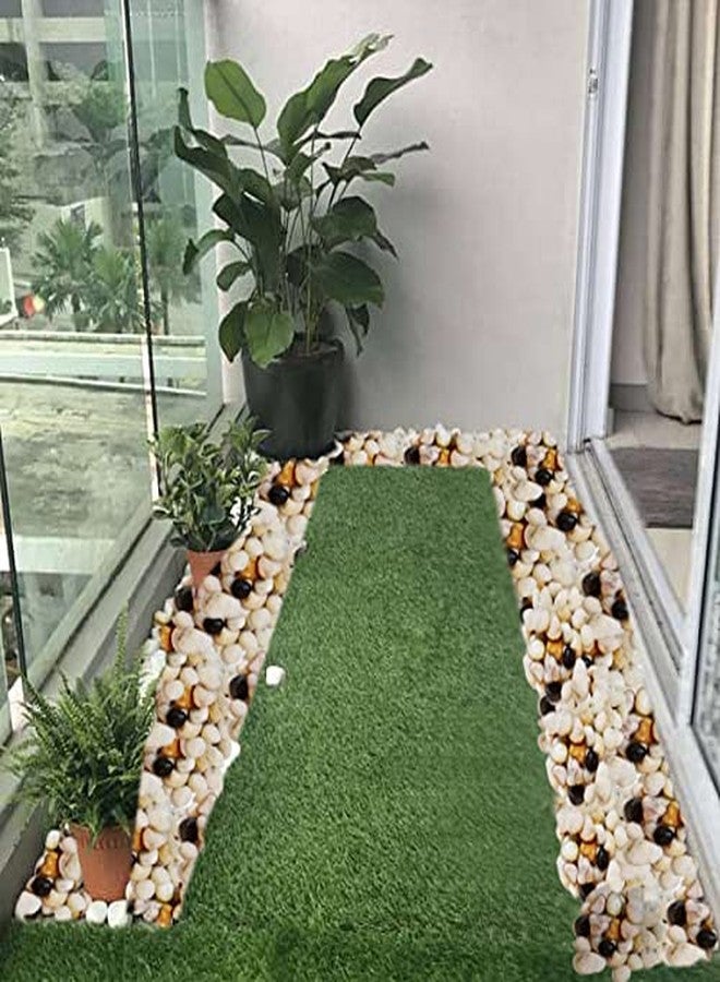 GO7 White Natural Glossy Pebble Stones, for Home Decoration, for Plant Stone and Landscaping, Aquarium Garden Indoor and Outdoor 2 kg - Image 2